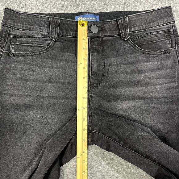 Democracy Jeans Womens 14 Black Skinny Ab Technology Stretch Denim Mom Preppy - Picture 4 of 9